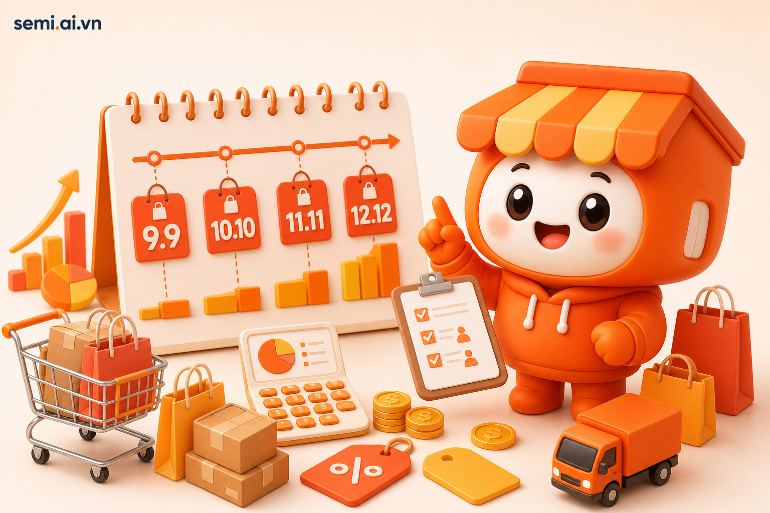 Lịch siêu sale Shopee 2026: Các cột mốc quan trọng cuối năm